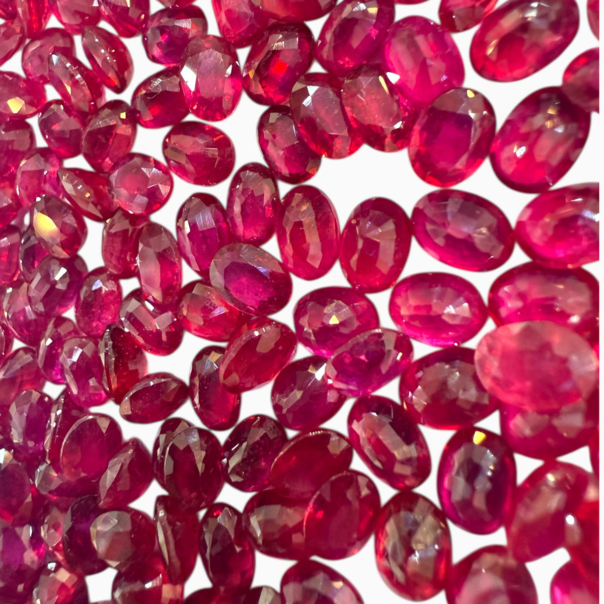 Ruby Oval Stone (GF) 7x5 mm lot 0.80 Carats - 1.40 Carats For Jewellery