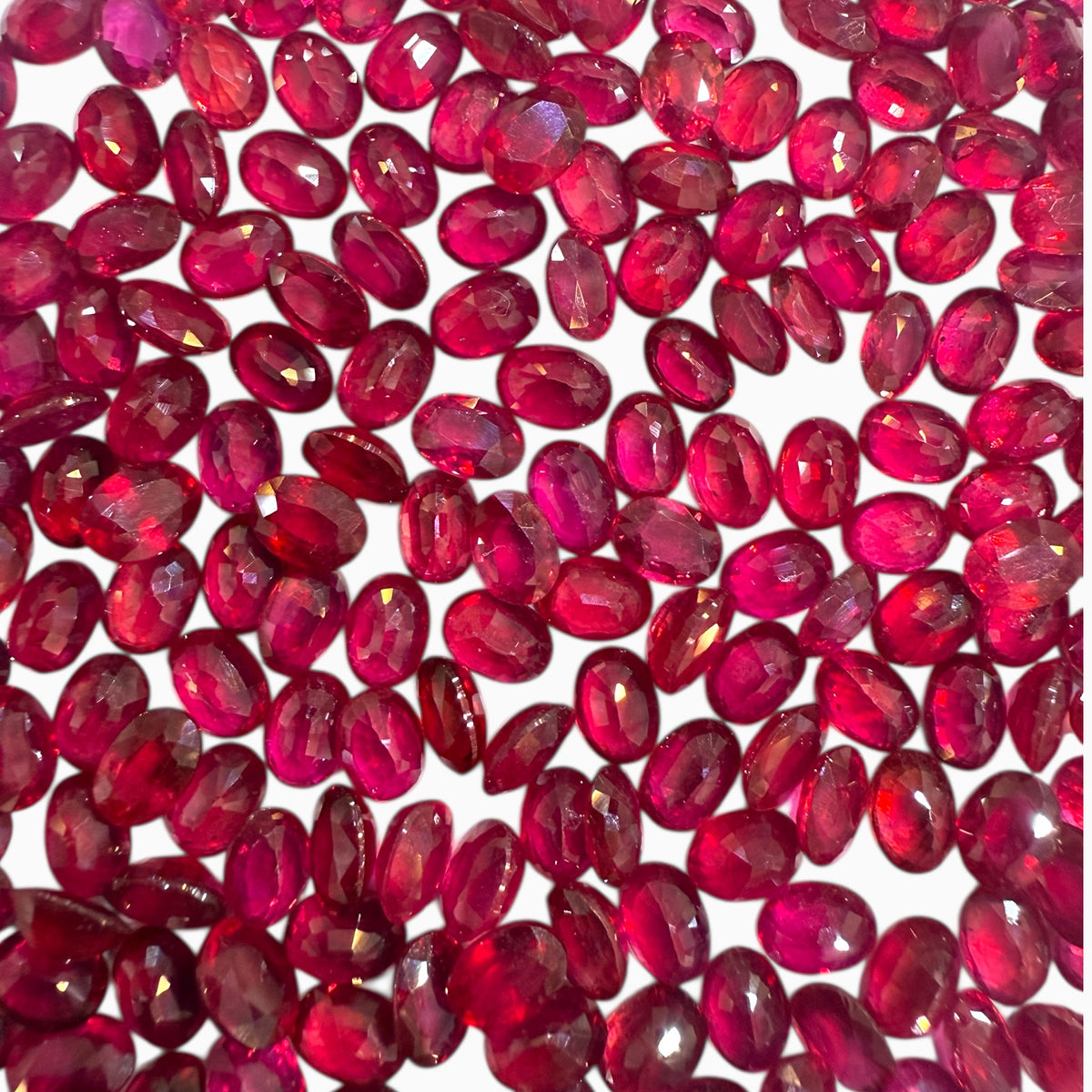 Ruby Oval Stone (GF) 7x5 mm lot 0.80 Carats - 1.40 Carats For Jewellery