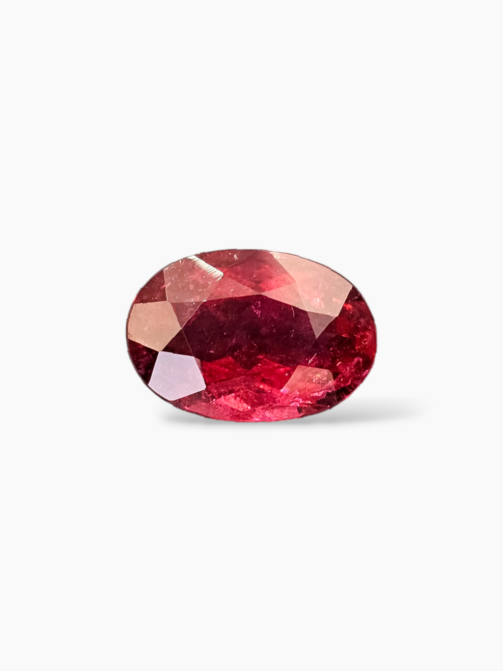 Ruby Precious Stone in Oval Cut 15.86 Carats Weight from Africa