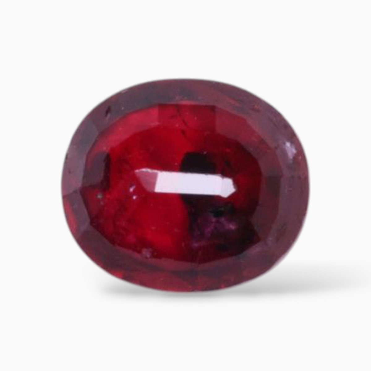 Ruby Red In Mozambique Gemstone Oval Shape 1.34 Carats 7x6mm Size