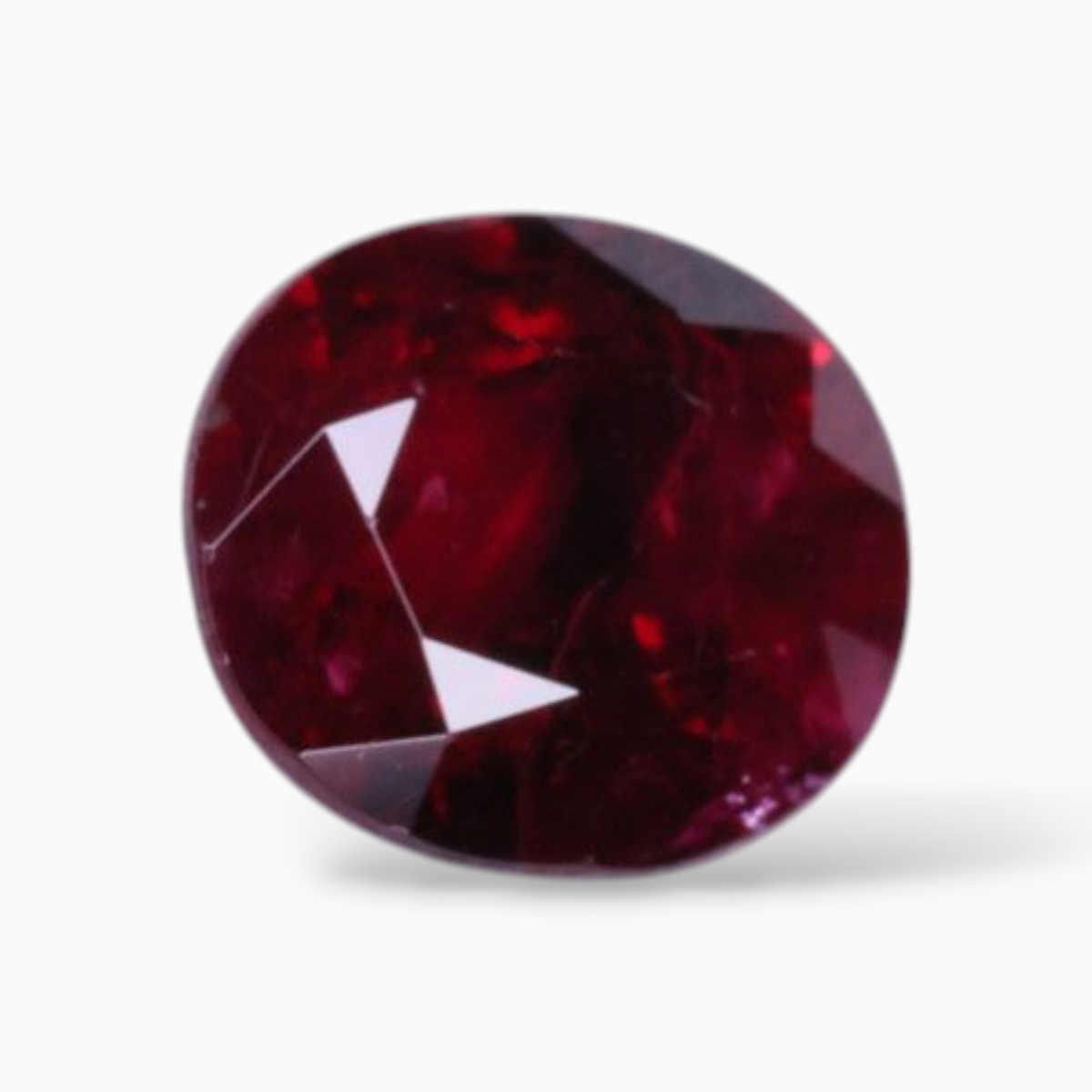 Ruby Red In Mozambique Gemstone Oval Shape 1.34 Carats 7x6mm Size
