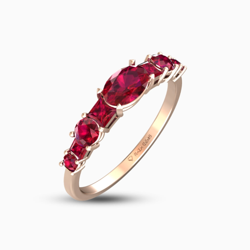 Ruby Ring 18K Rose Gold | Aaliyah