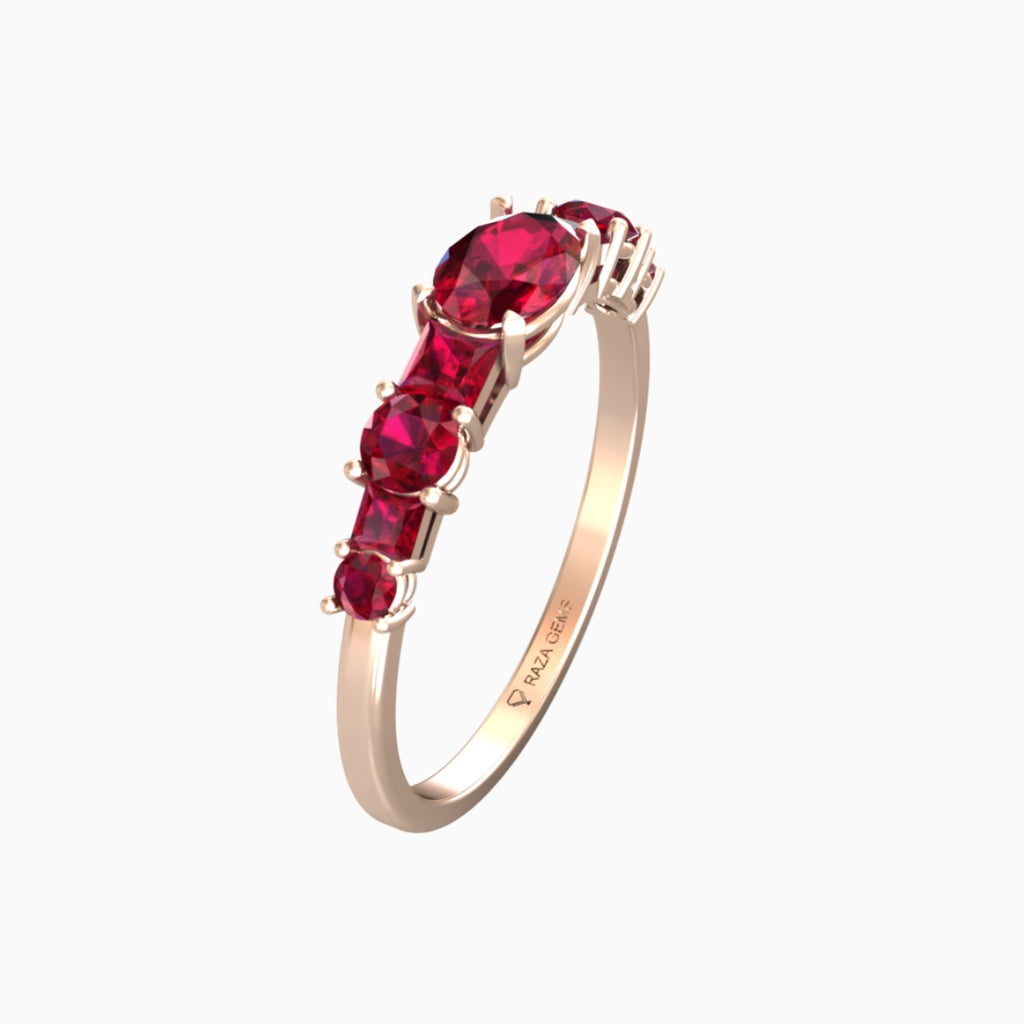 Ruby Ring 18K Rose Gold | Aaliyah