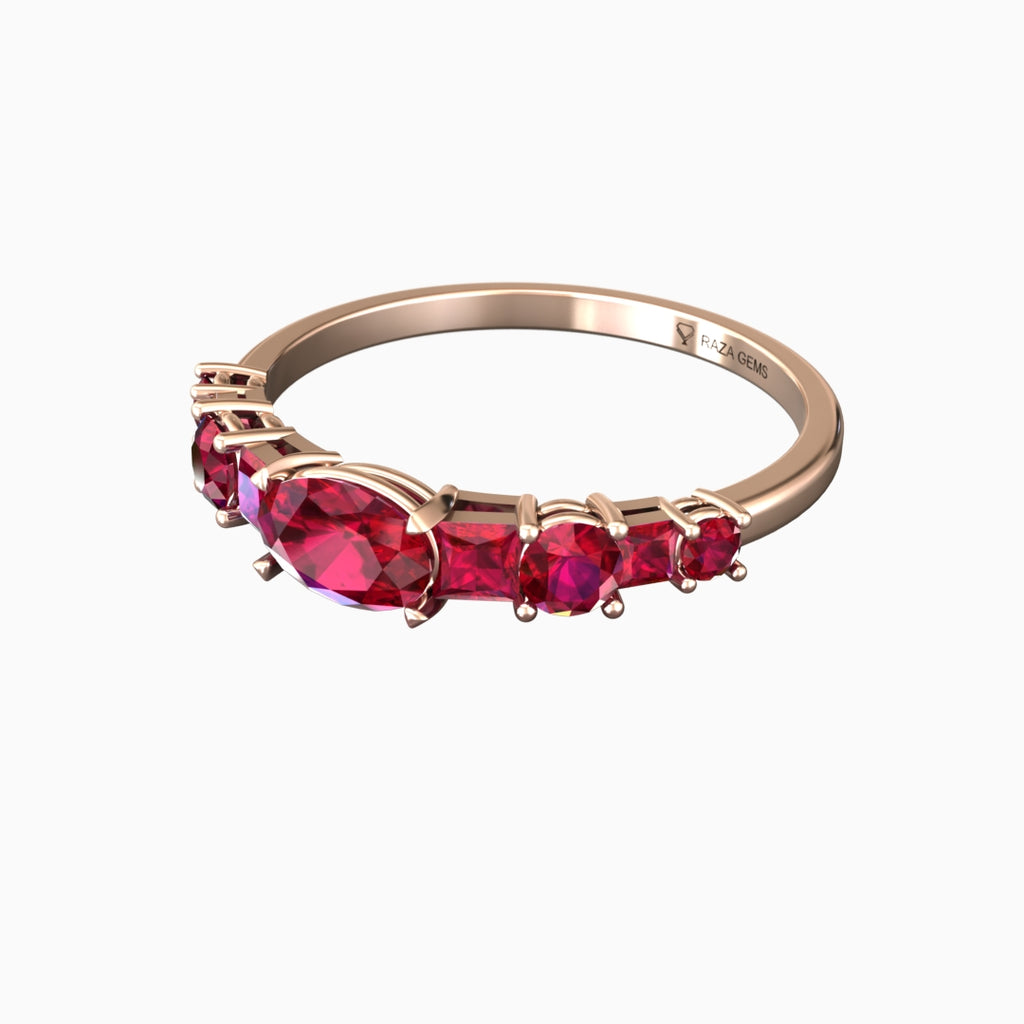 Ruby Ring 18K Rose Gold | Aaliyah