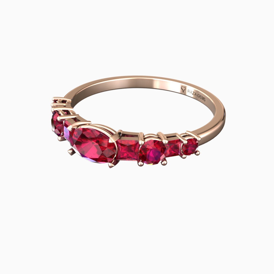 Ruby Ring 18K Rose Gold | Aaliyah