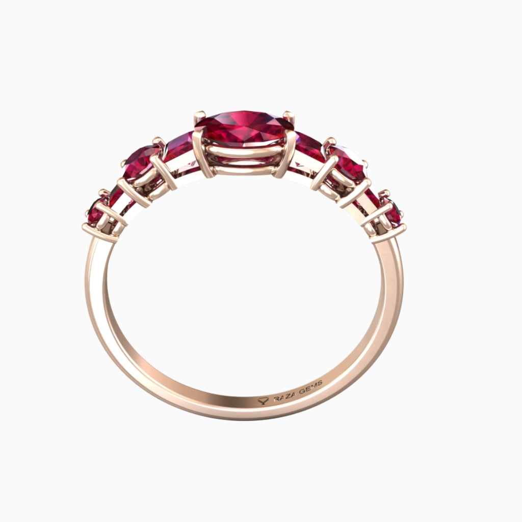 Ruby Ring 18K Rose Gold | Aaliyah