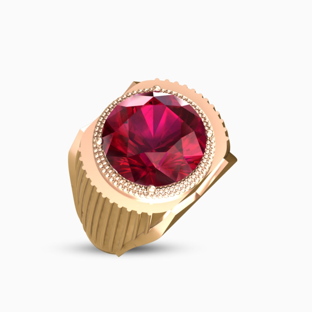 Ruby Ring 18K Rose Gold | Fayruz