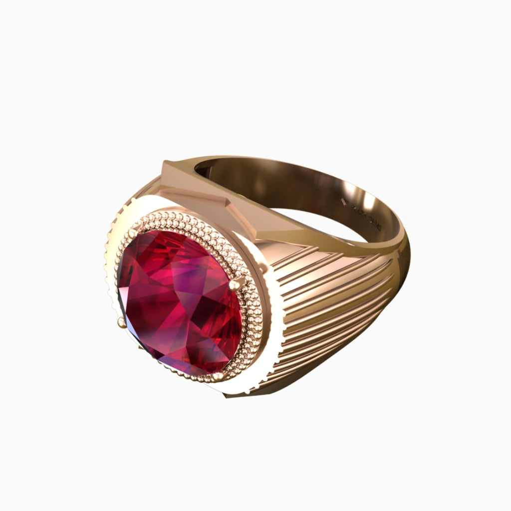 Ruby Ring 18K Rose Gold | Fayruz
