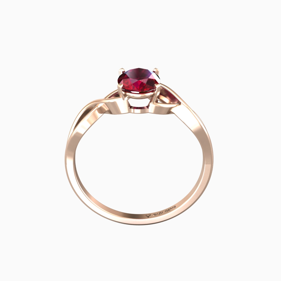 Ruby Ring 18K Rose Gold | Hanifa