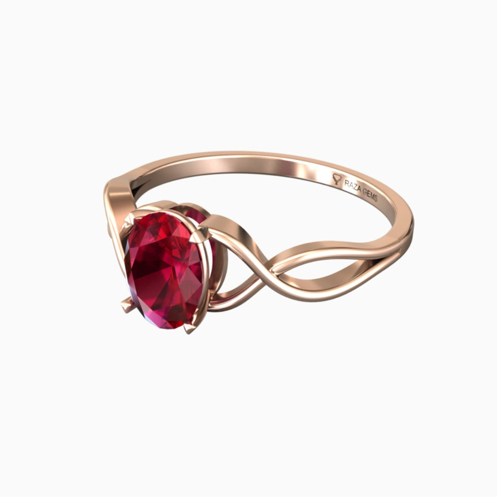 Ruby Ring 18K Rose Gold | Hanifa