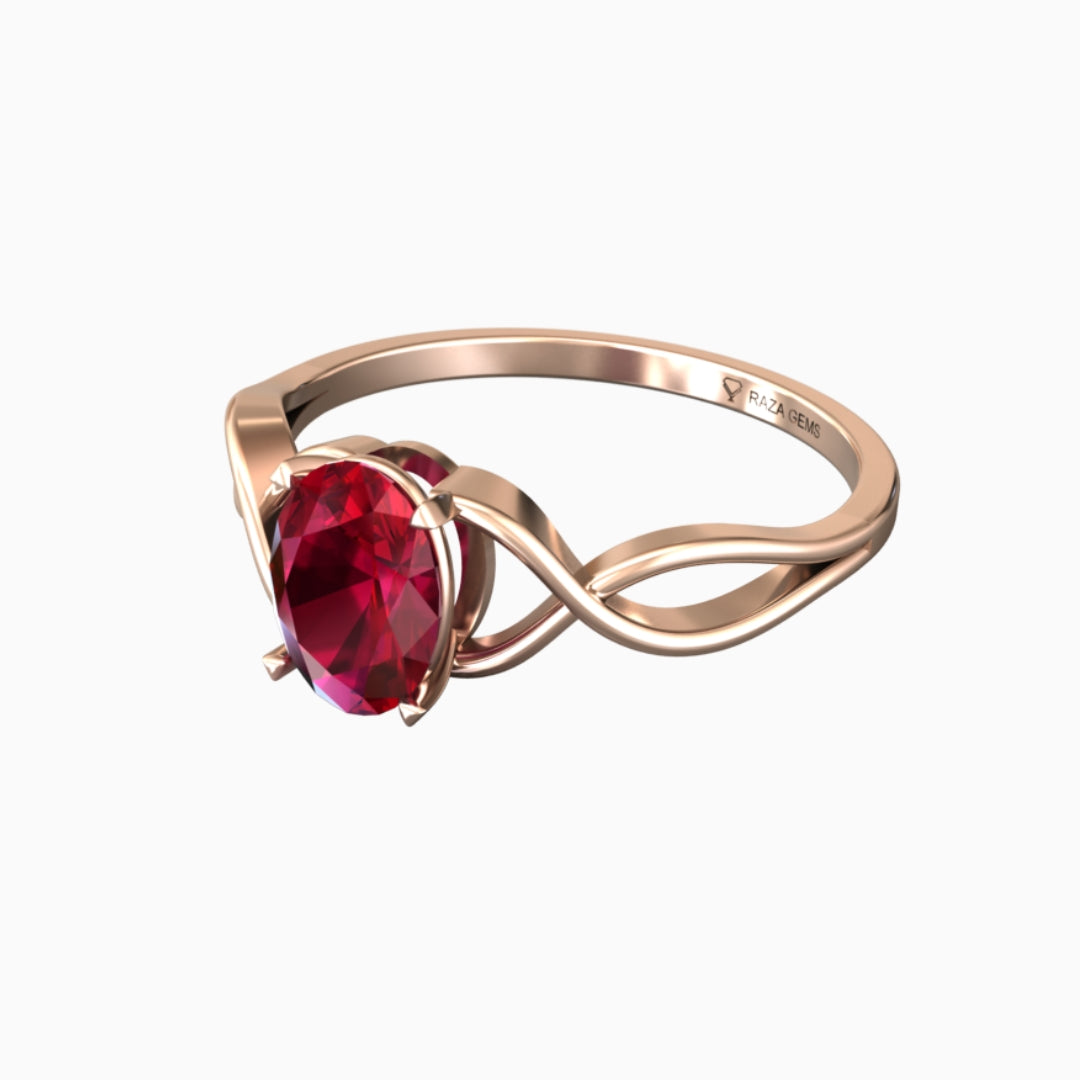 Ruby Ring 18K Rose Gold | Hanifa