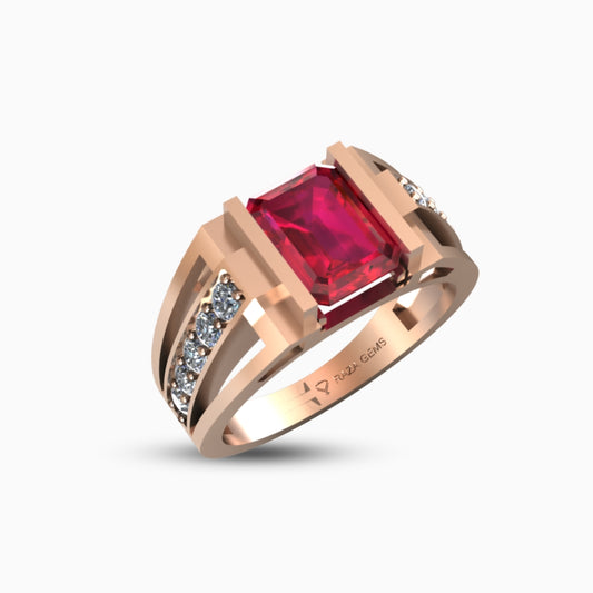 Ruby Ring 18K Rose Gold | Khadija