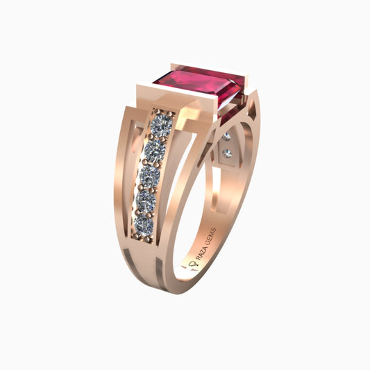 Ruby Ring 18K Rose Gold | Khadija