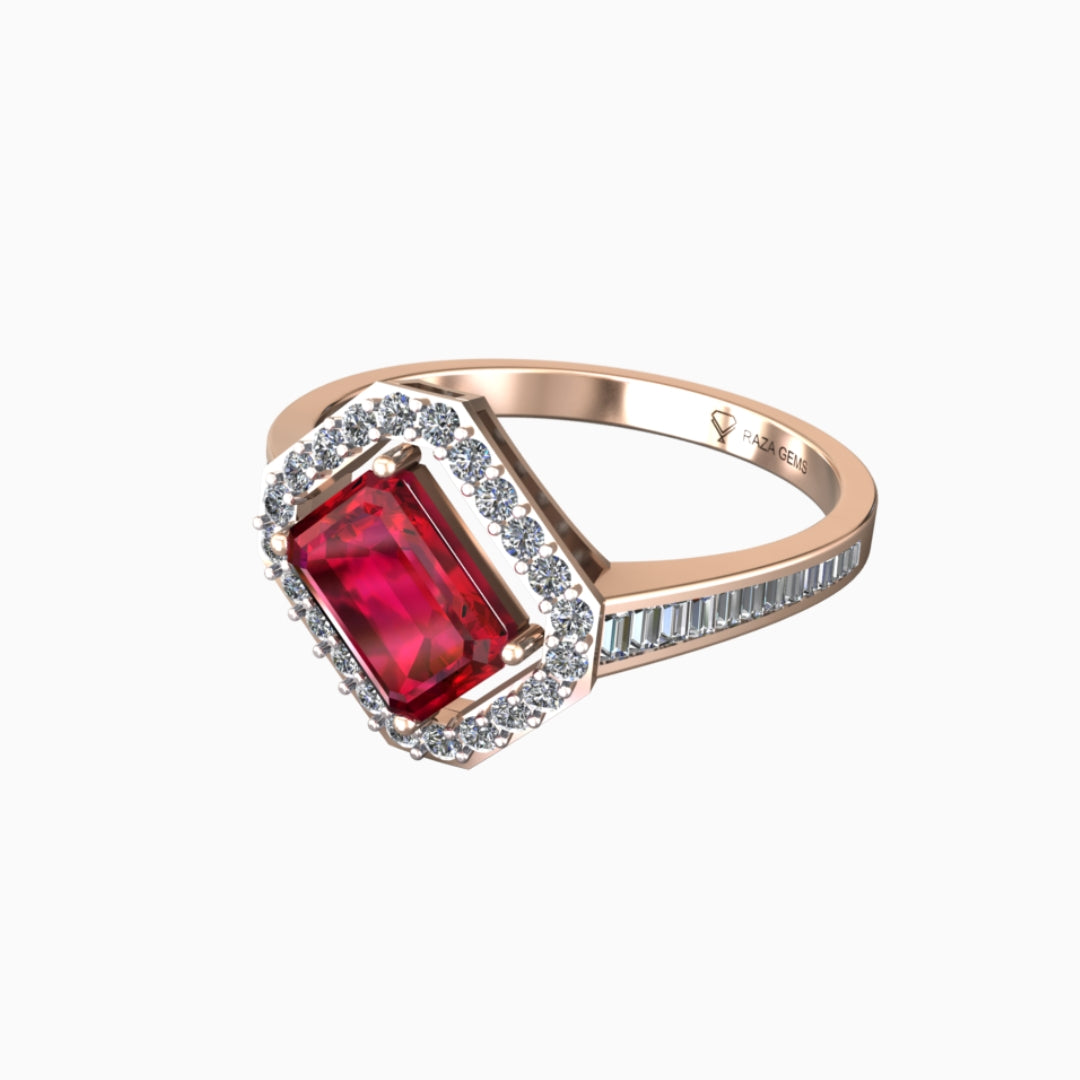 Ruby Ring 18K Rose Gold | Lawahiz