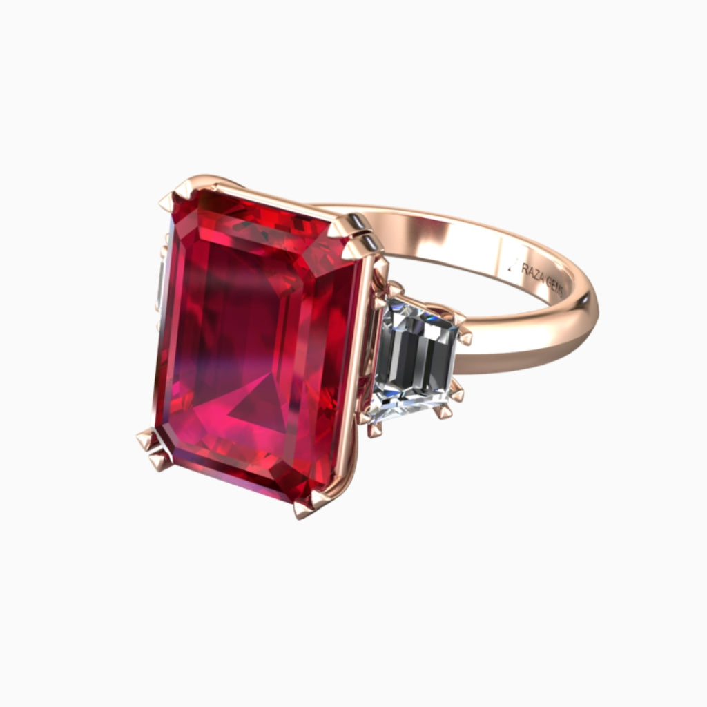 Ruby Ring 18K Rose Gold | Yara