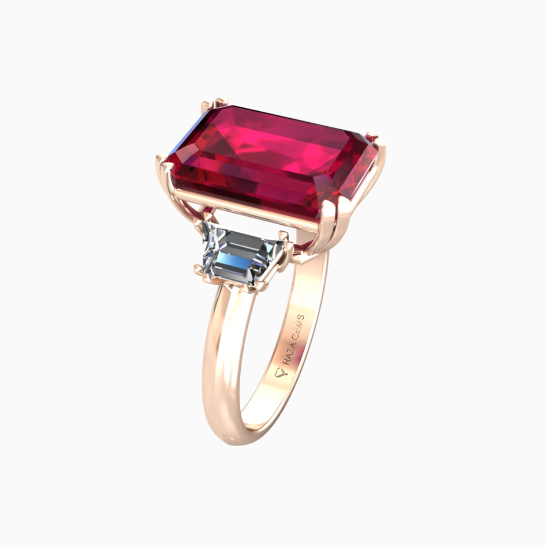 Ruby Ring 18K Rose Gold | Yara