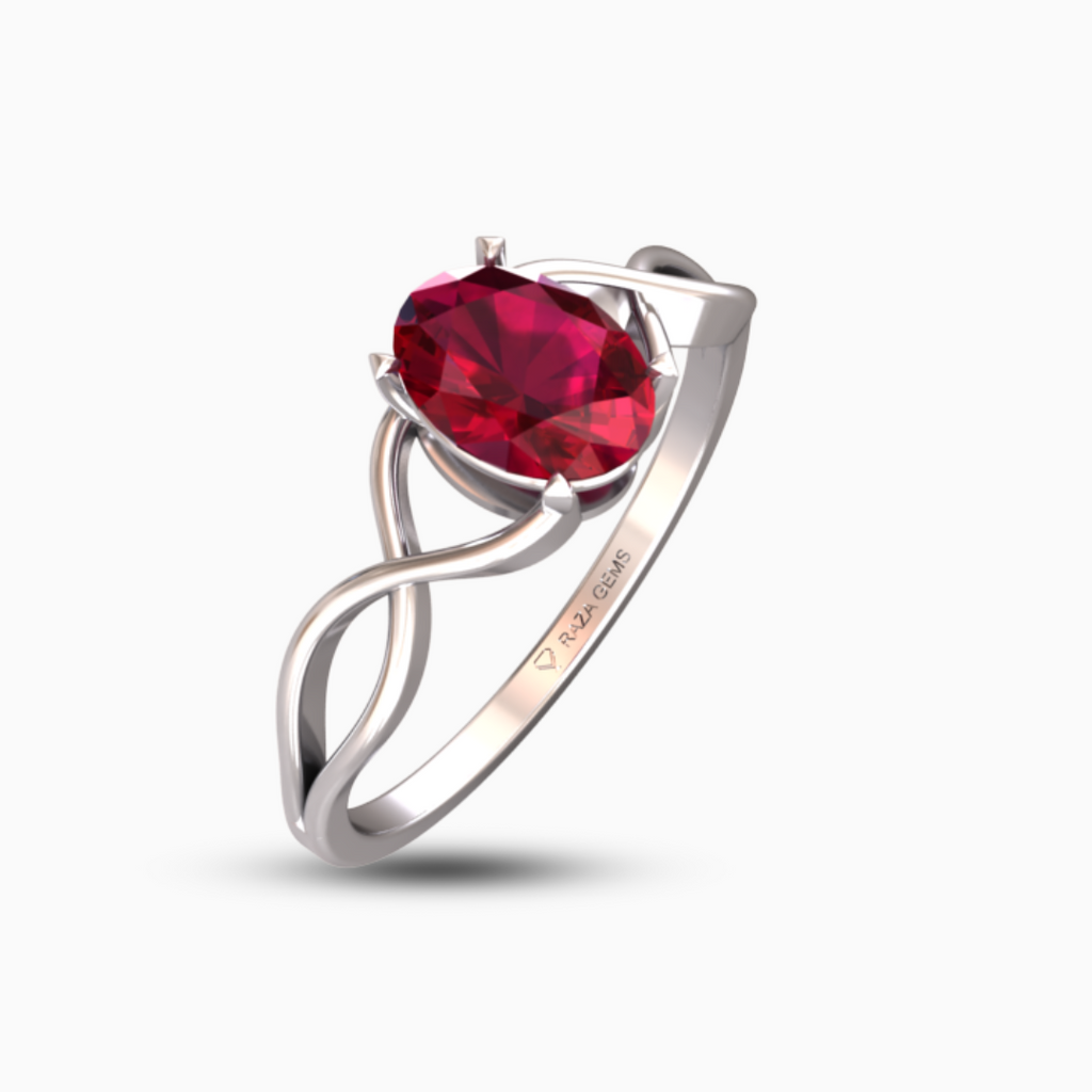Ruby Ring 18K White Gold | Nurul