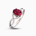 Ruby Ring 18K White Gold | Nurul