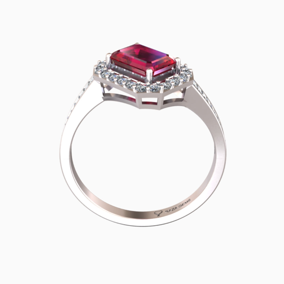 Ruby Ring 18K White Gold | Rihanna