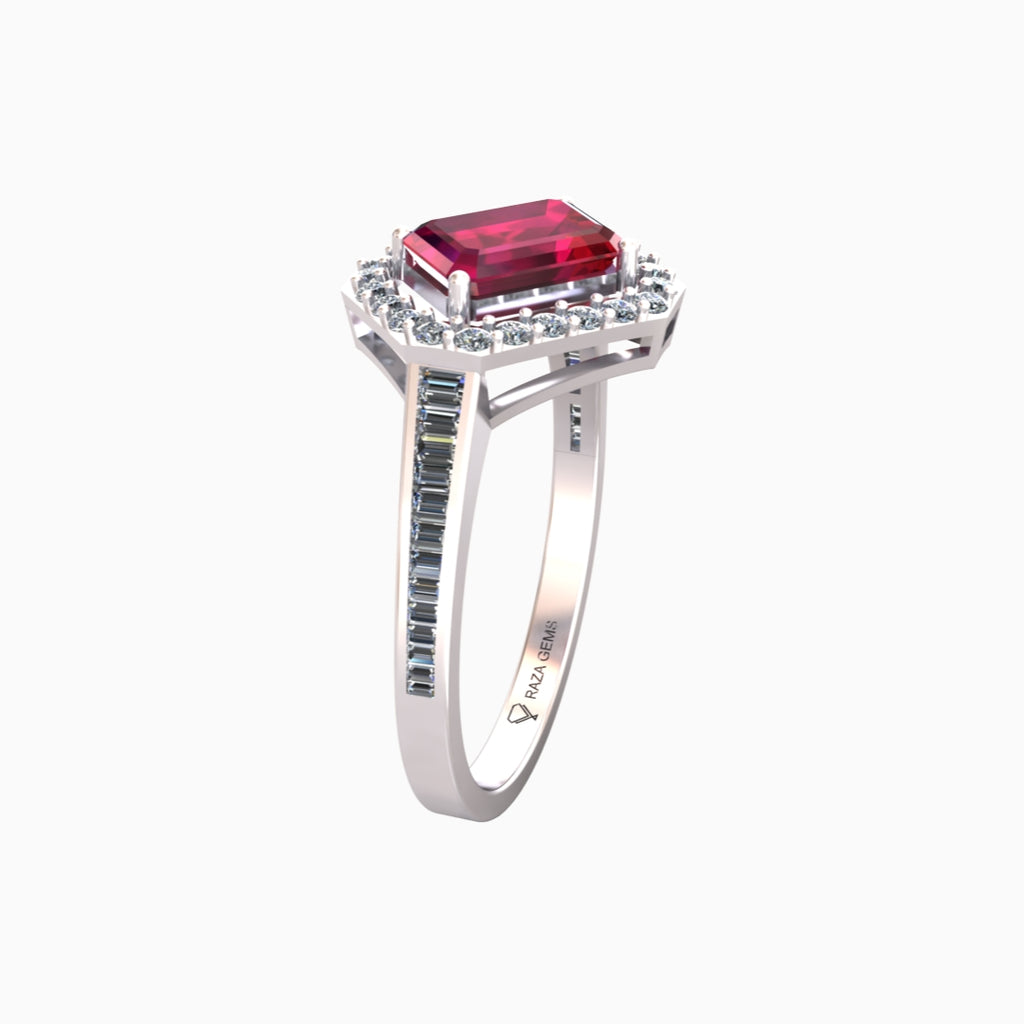 Ruby Ring 18K White Gold | Rihanna