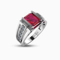 Ruby Ring 18K White Gold | Samara