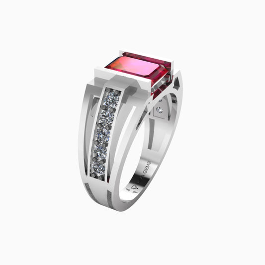 Ruby Ring 18K White Gold | Samara
