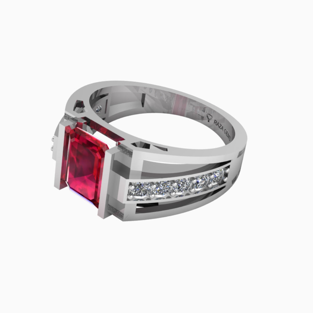 Ruby Ring 18K White Gold | Samara