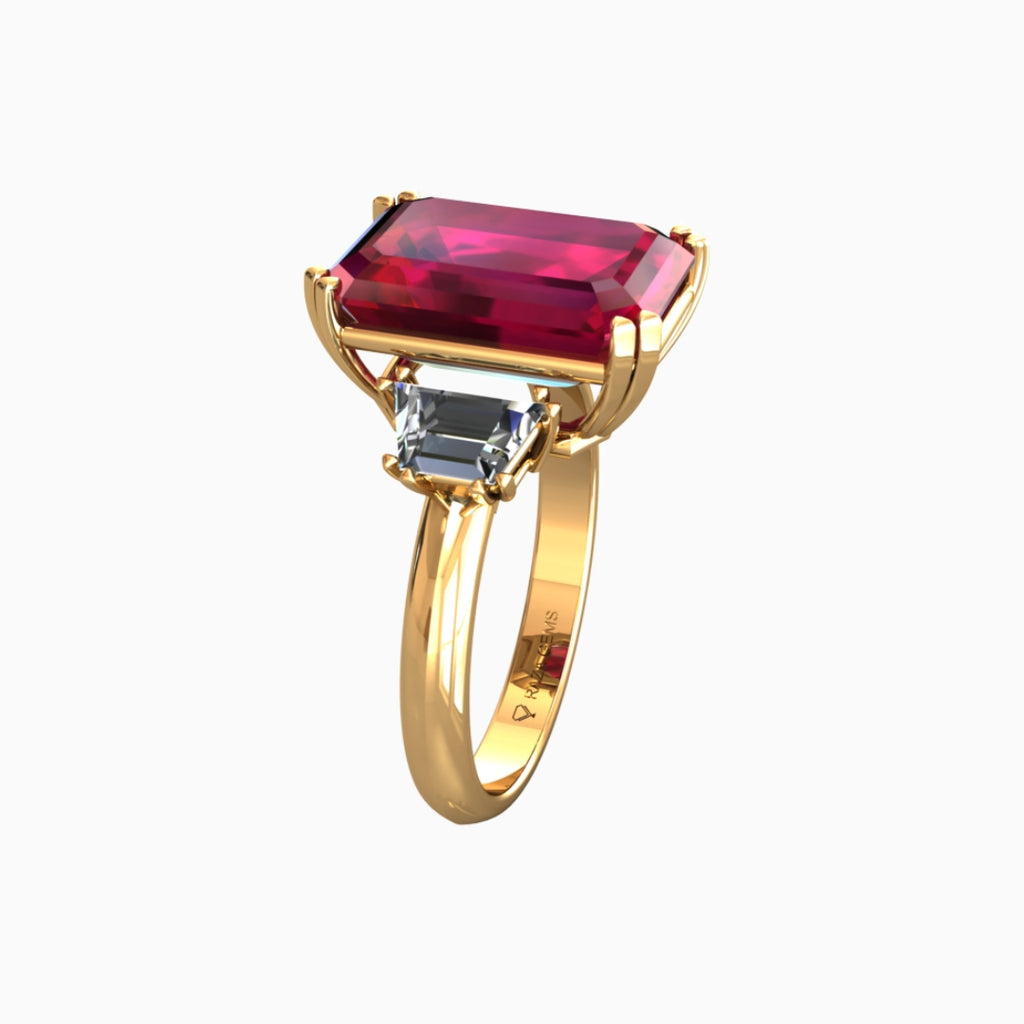 Ruby Ring 18K Yellow Gold | Fatima