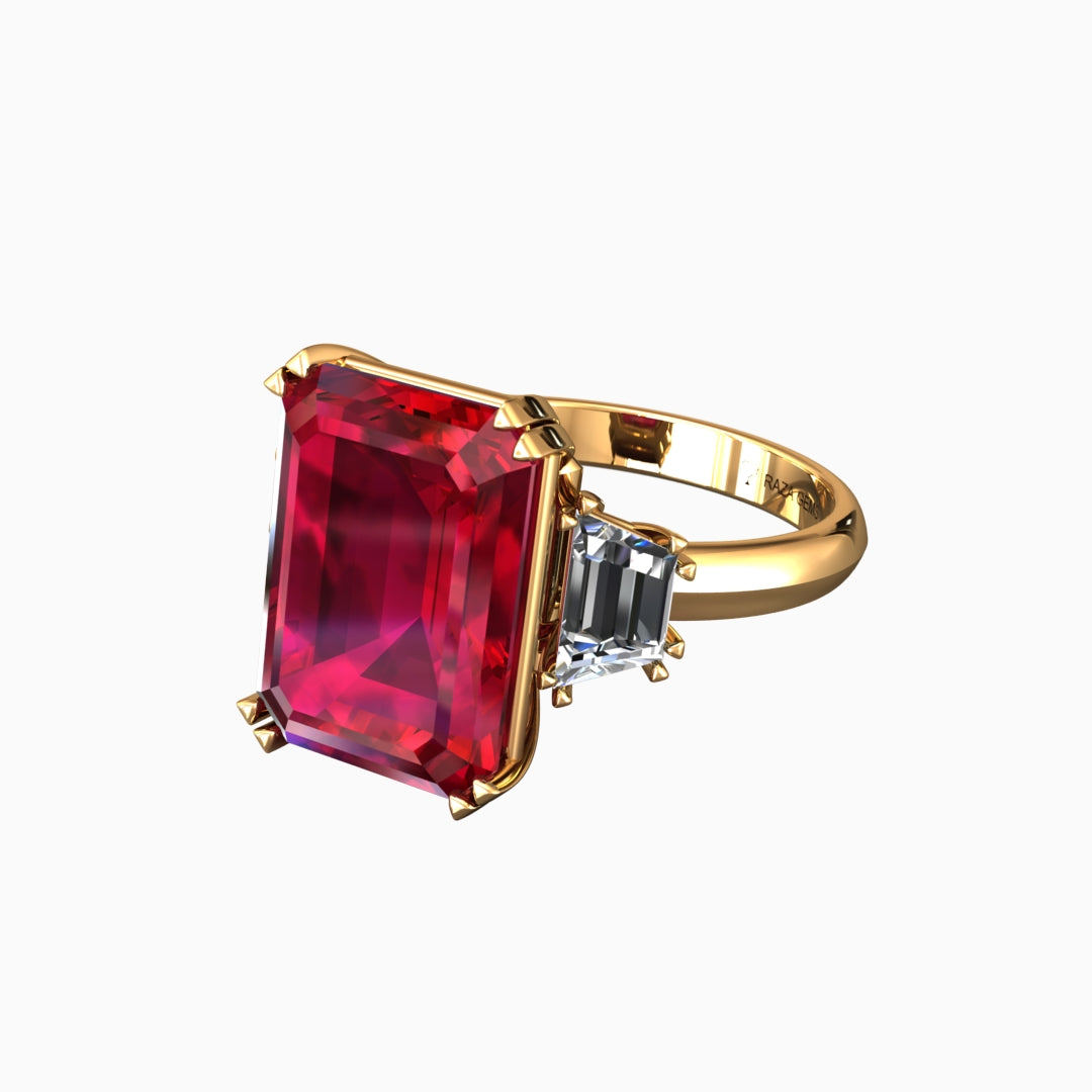 Ruby Ring 18K Yellow Gold | Fatima