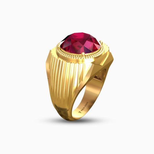 Ruby Ring 18K Yellow Gold | Husniya