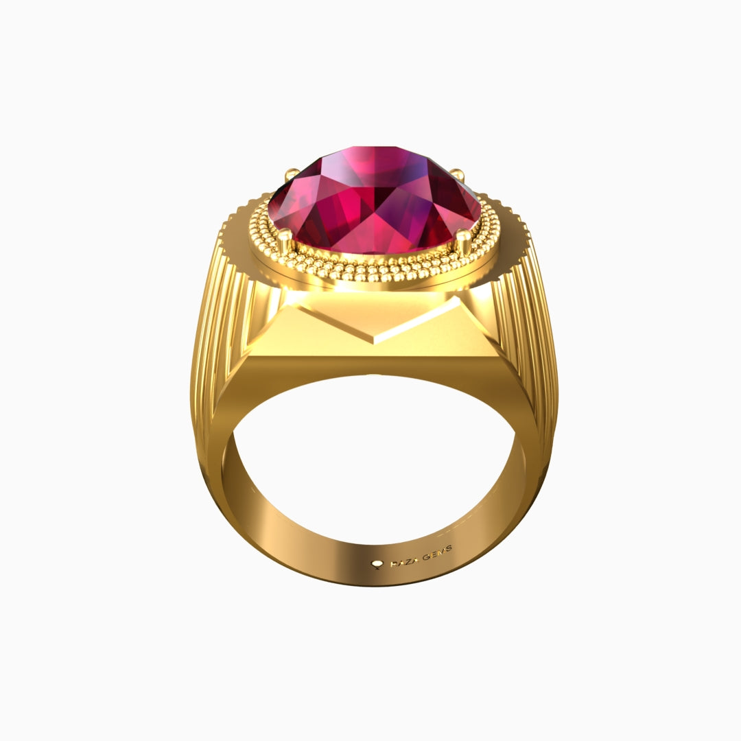 Ruby Ring 18K Yellow Gold | Husniya