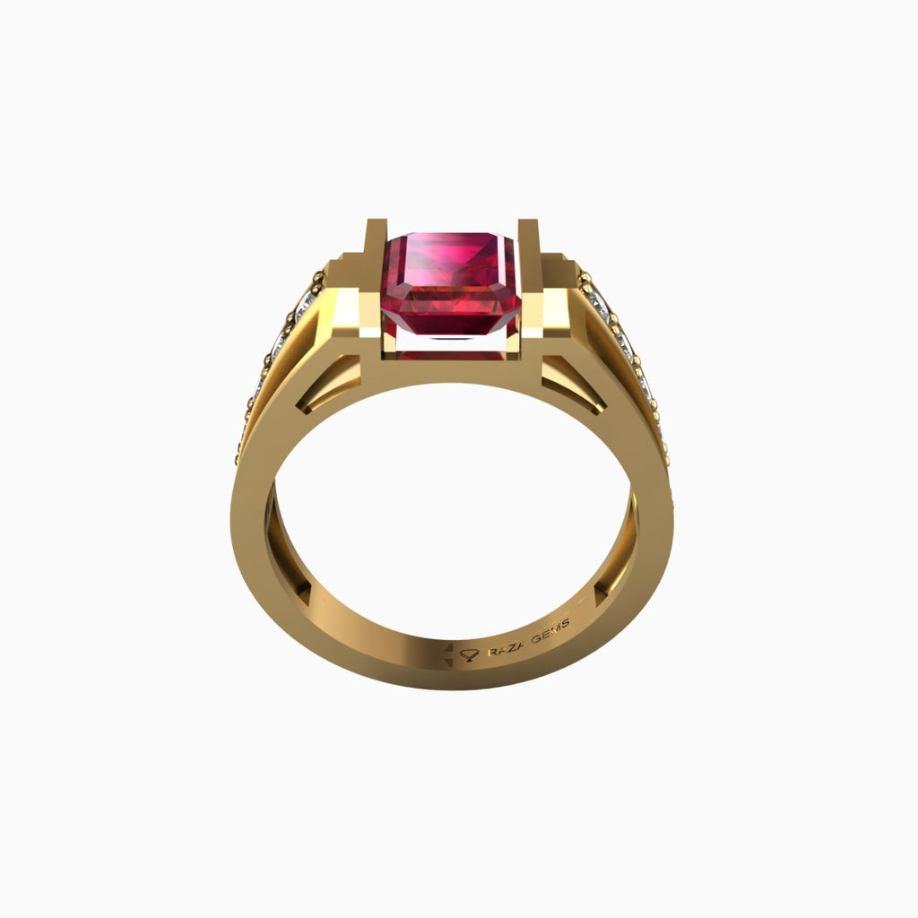 Ruby Ring 18K Yellow Gold | Rubab