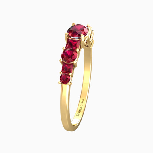 Ruby Ring 18K Yellow Gold | Sara
