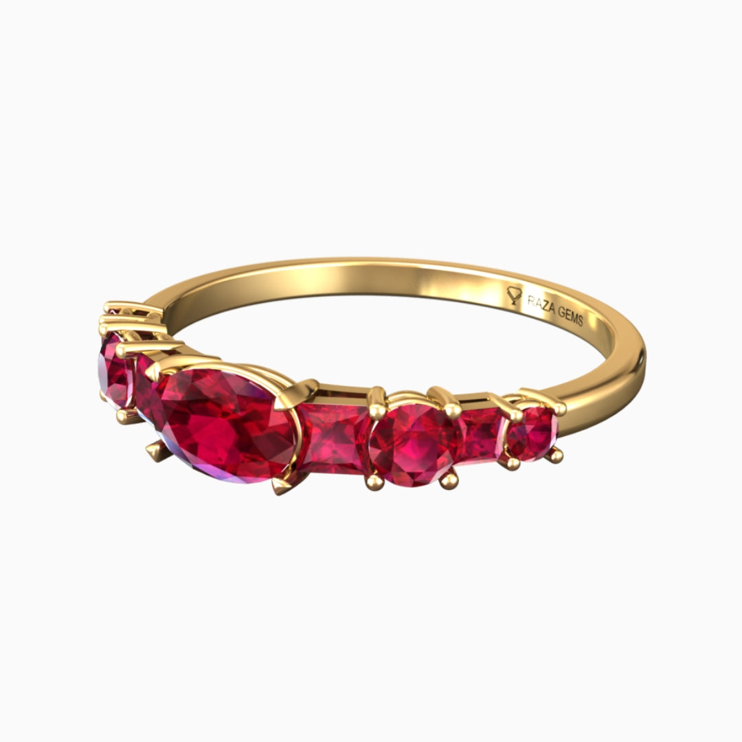 Ruby Ring 18K Yellow Gold | Sara
