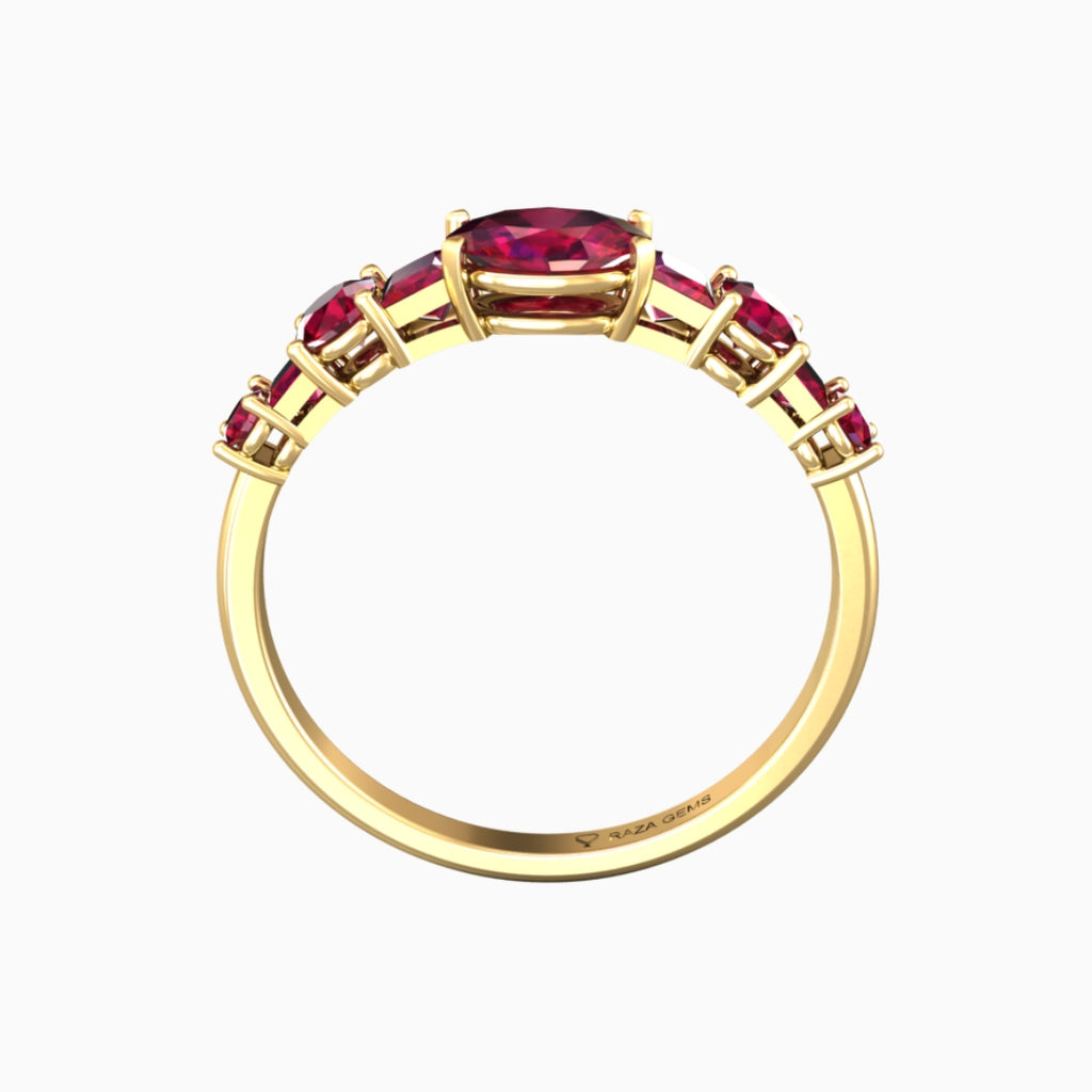 Ruby Ring 18K Yellow Gold | Sara