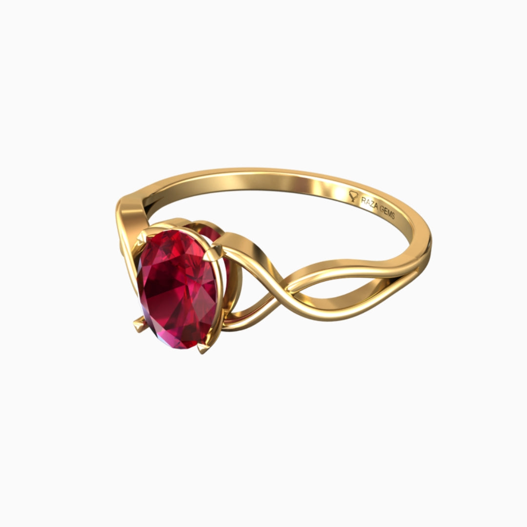 Ruby Ring 18K Yellow Gold | Wafiya