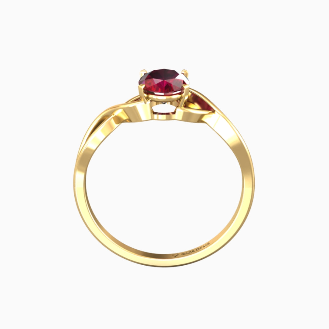 Ruby Ring 18K Yellow Gold | Wafiya