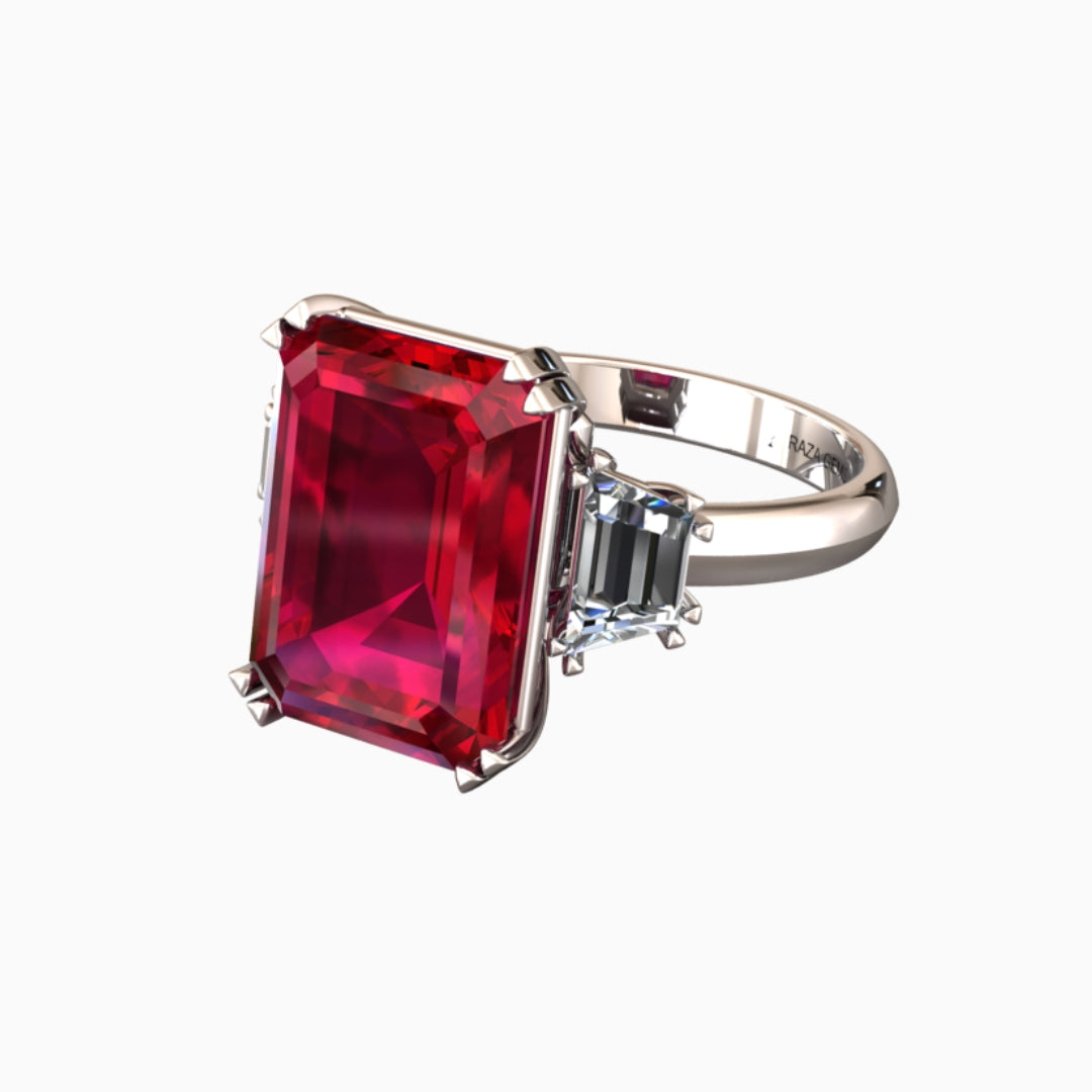 Ruby Ring Silver 925 | Abla