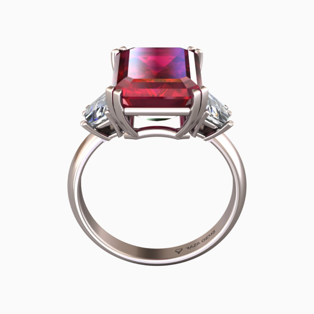 Ruby Ring Silver 925 | Abla