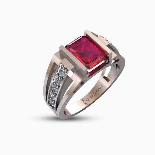Ruby Ring Silver 925 | Naila