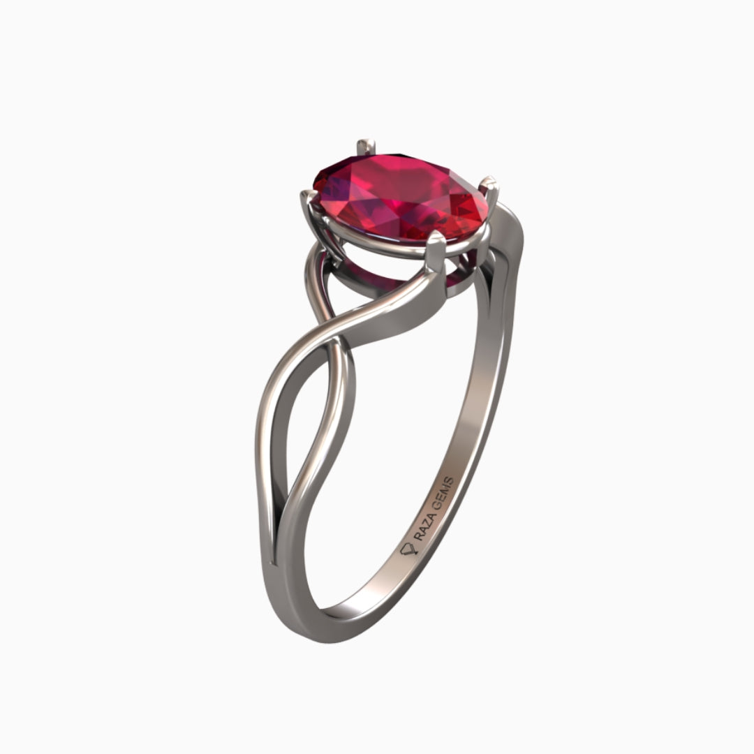 Ruby Ring Silver 925 | Rasima