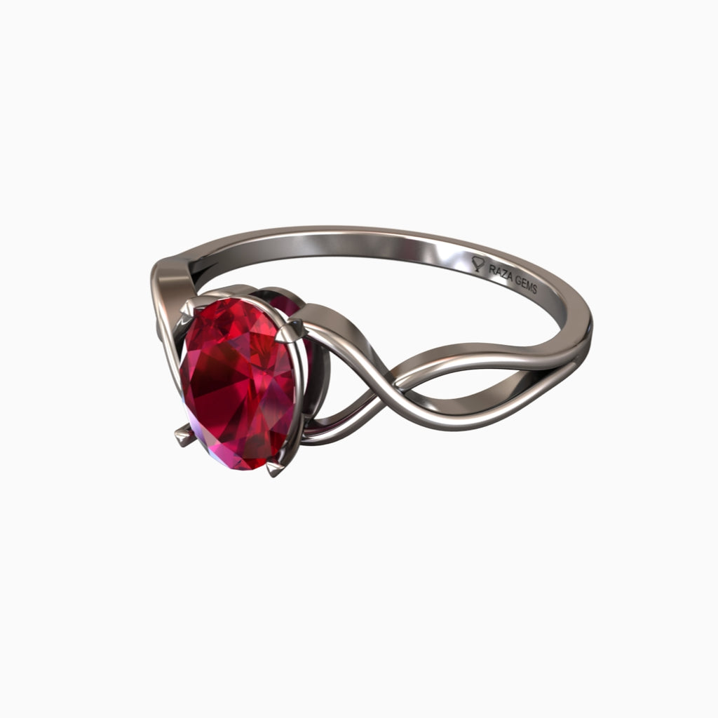 Ruby Ring Silver 925 | Rasima