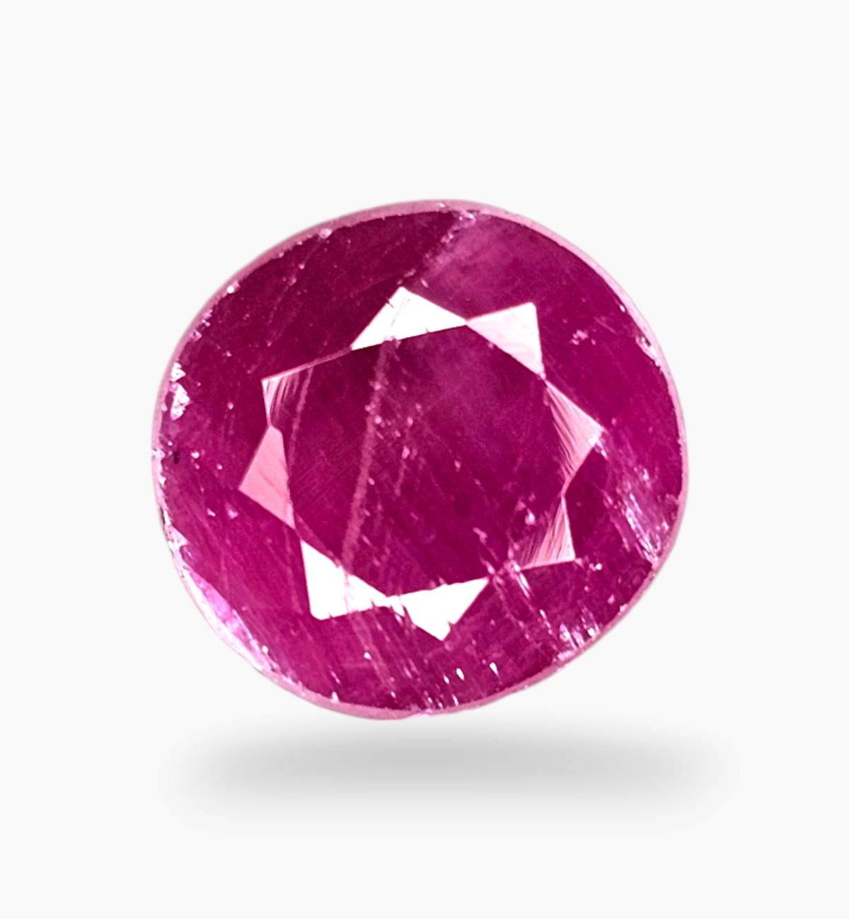 Natural Ruby Stone 3.26 Carats Oval Shape Mozambique Origin Size 8.5x8.2mm