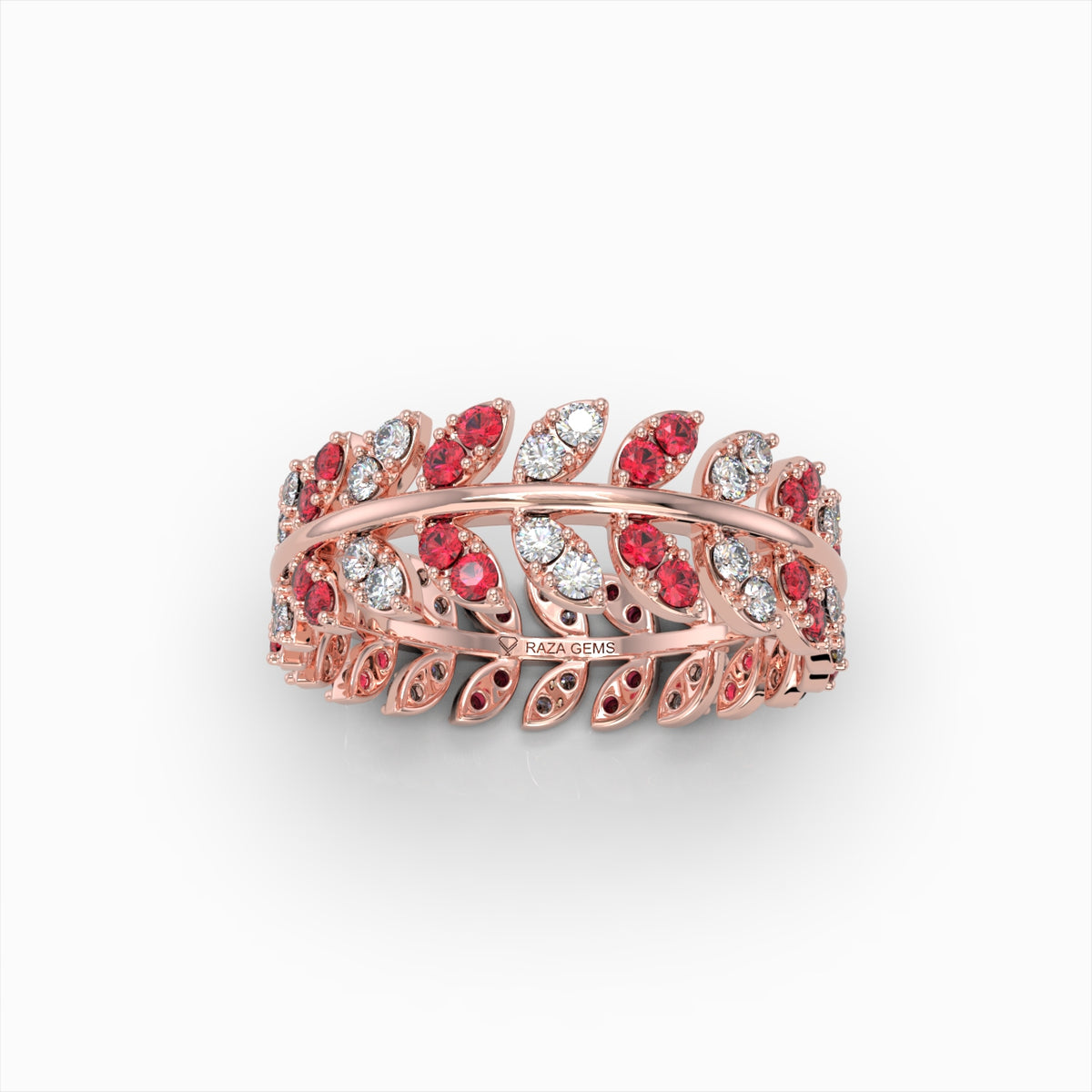 Natural Ruby and Diamond Ring in Gold - Lakelyn
