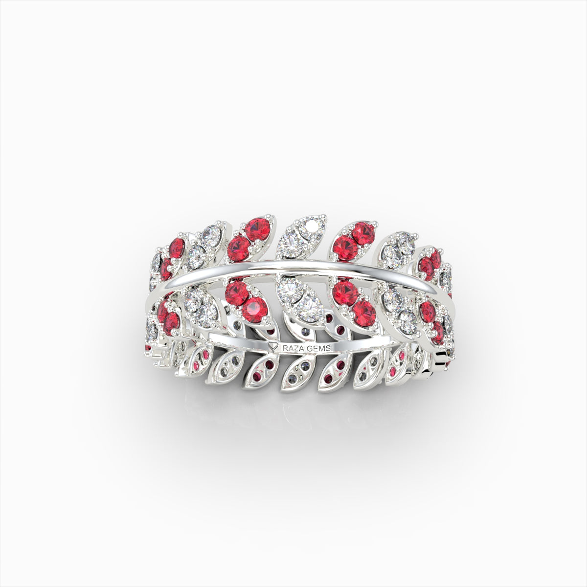 Natural Ruby and Diamond Ring in Gold - Lakelyn