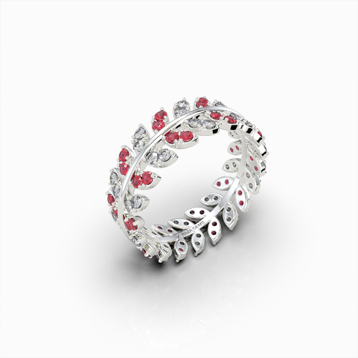 Natural Ruby and Diamond Ring in Gold - Lakelyn
