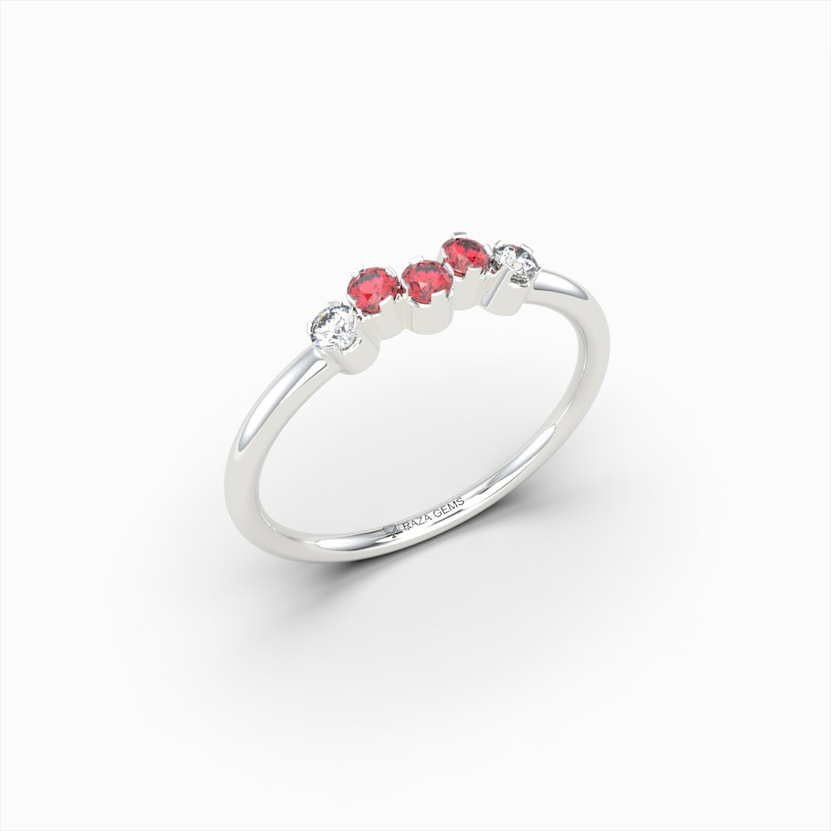 Natural Ruby and Diamond Ring in Gold - Joyce