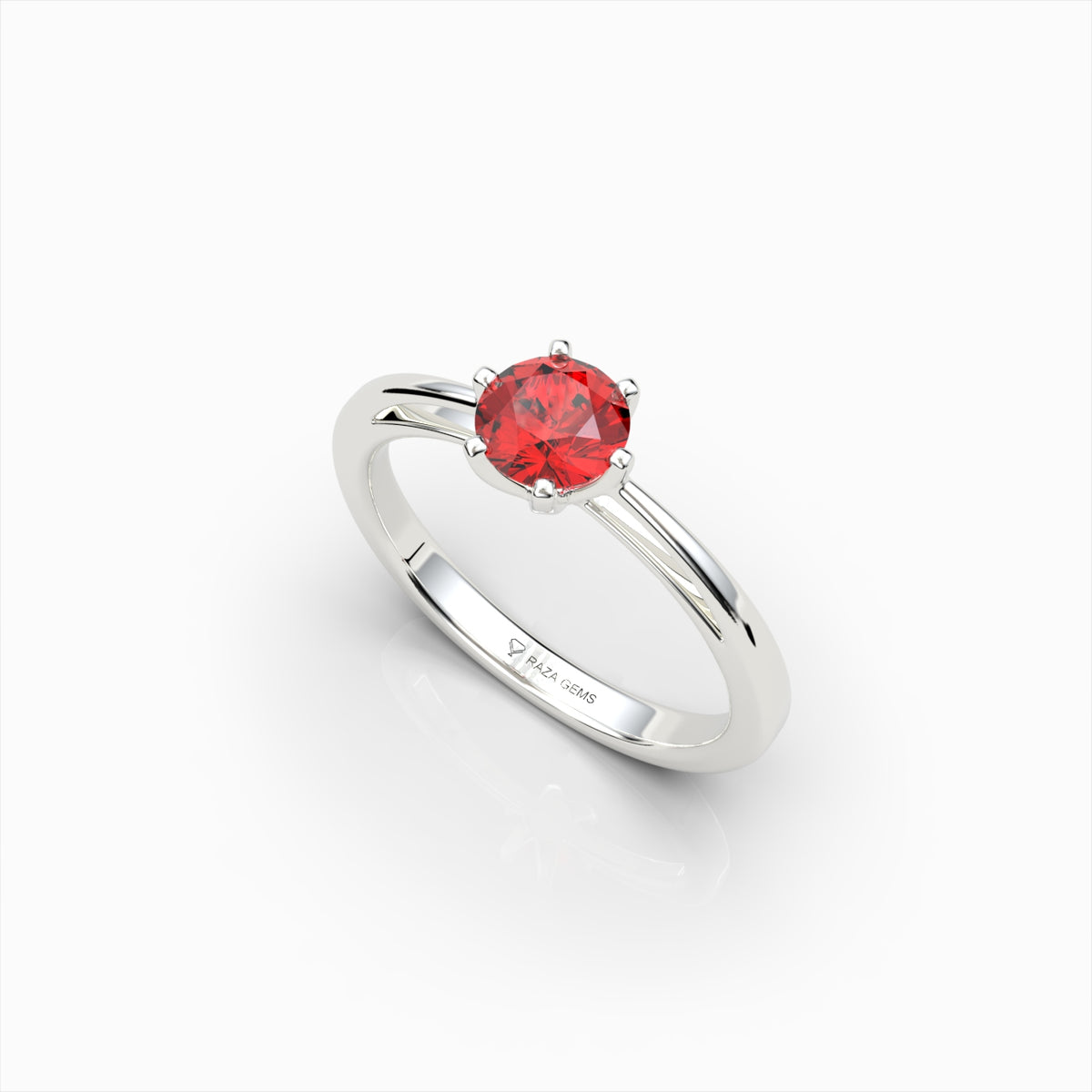 Natural Ruby and Diamond Ring in Gold - Paola