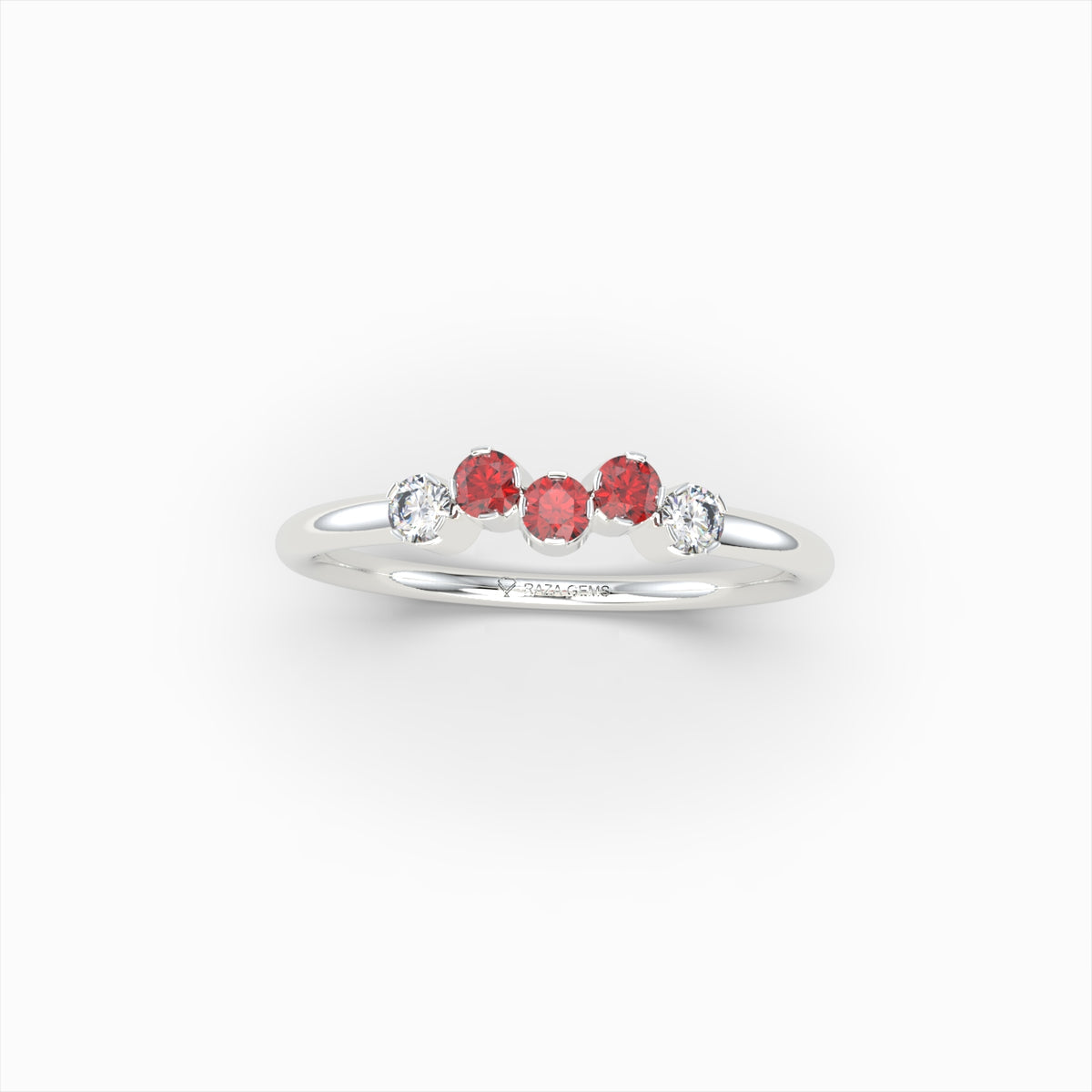 Natural Ruby and Diamond Ring in Gold - Joyce