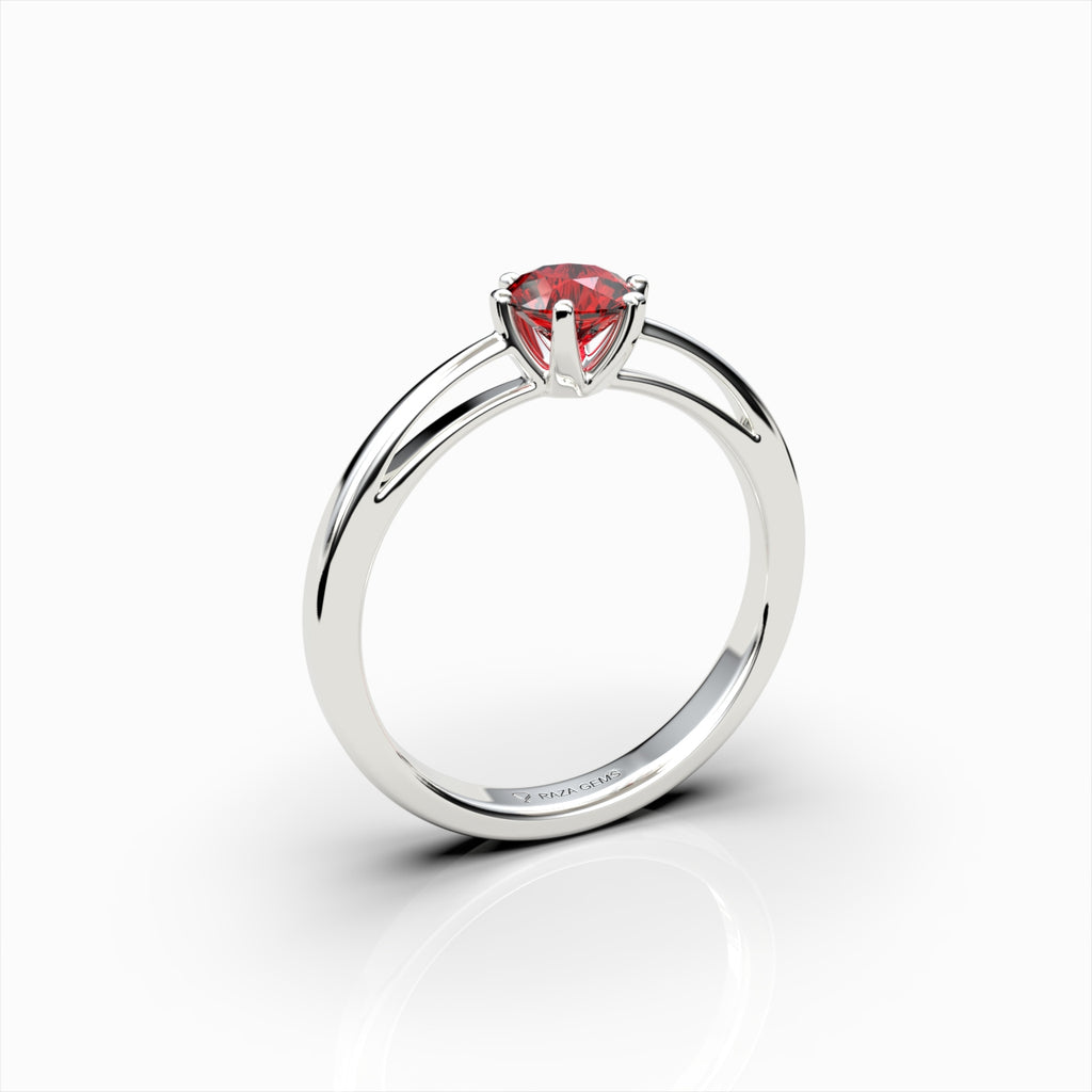 Natural Ruby and Diamond Ring in Gold - Paola